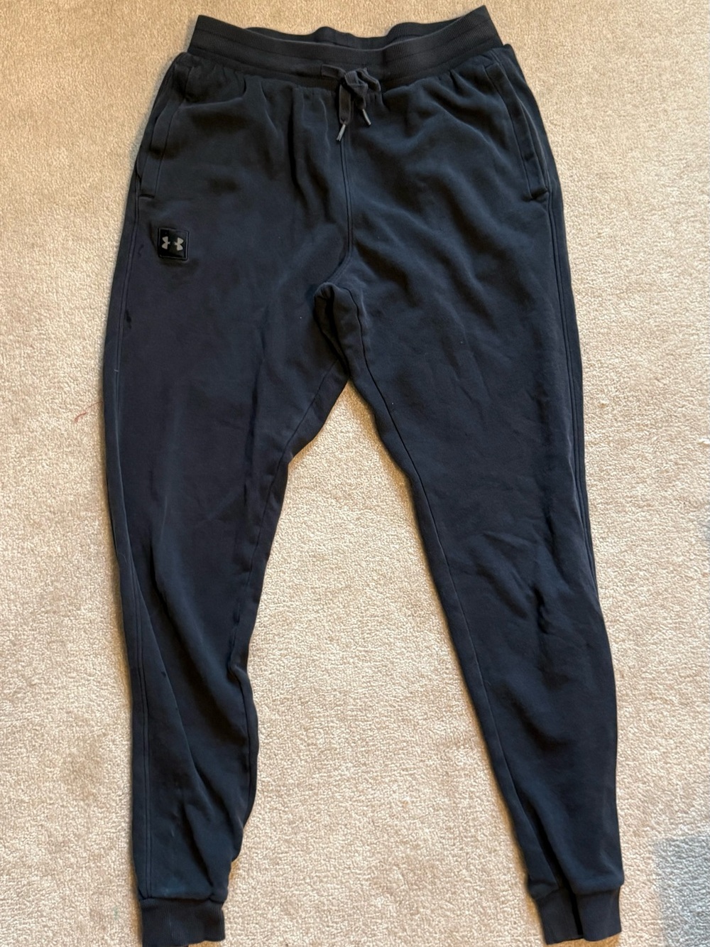 Under Armour Men’s Black Fleece Jogger Sweatpants Size Medium